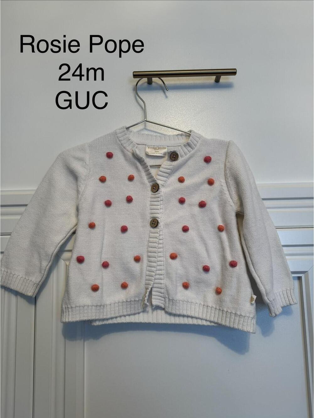 Rosie Pope Baby Girl Cardigan Sweater 24 Months